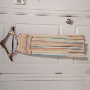 - Big Girl Striped Colorful Maxi Dress#Clearance#Lastprice#No offer